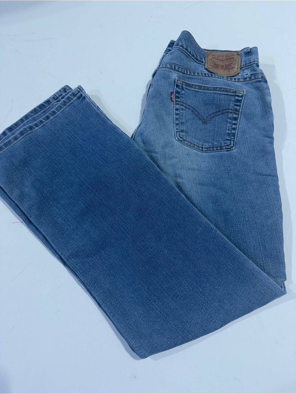 Levis Blue Denim Jeans - vintage super low stretch